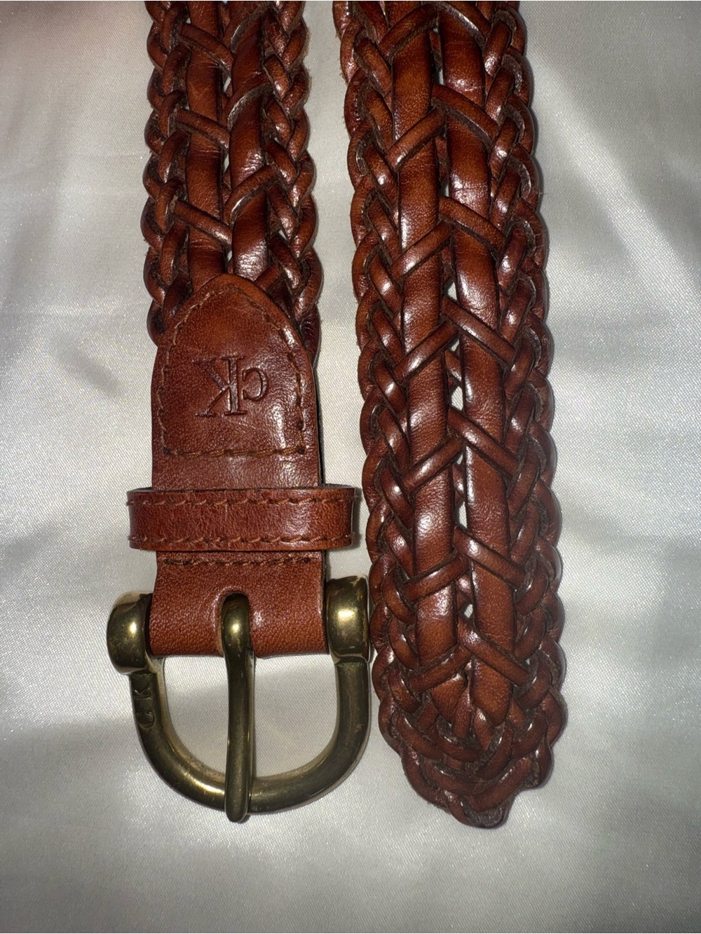 Calvin Klein Braided Leather Belt